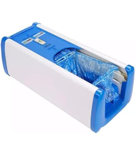 Automatic Shoe Cover Machine With 200 Disposable Covers - Fits Up To Men's Size 12 For Home & Work