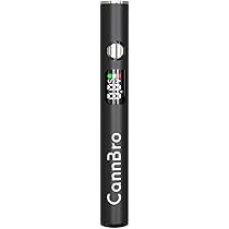 CannBro 510 Batteria Vape con Pulsante USB con Display – 280mAh,  Riscaldamento Preliminare, Display, Compatibile con cartucce, olio CBD,  olio di canapa, e-liquido (Nero) : Amazon.it: Elettronica