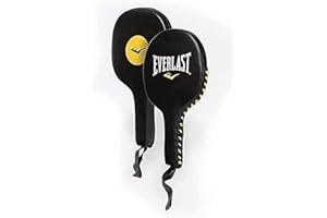 ‎EVERLAST Everlast Unisex – Erwachsene Punch Paddles læder Box Equipment, Schwarz, Einheitsgröße EU
