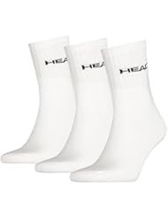 Head Short Crew 3P Calcetines, Hombre, Blanco, 39/42