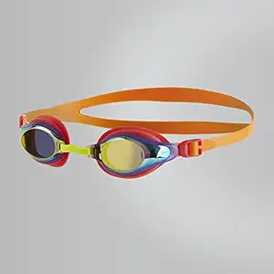 Speedo 811320B989 Blend Mariner Supreme Goggles, Kids (Orange/Gold)