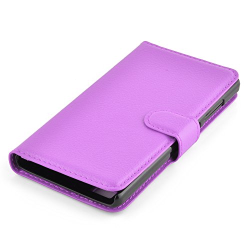 Cadorabo Honor 3C Funda Estilo Libro de Cuero Sint  tico en VIOLETA DE MANGANESO Cubierta Protectora con Cierre Magn  tico  Tarjetero y Funci  n de Suporte     Protecci  n Carcasa Caja Etui Case Cover
