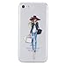 Produktbild iPhone 7 Hülle (4,7 Zoll),iPhone 7 4.7" Schutzhülle, Edaroo Cartoon Tiere Blume Bunte Malerei Crystal Kirstall Transparent durchsichtig Weiche Klare Ultradünne Silikon handyhülle TPU Bumper Case Ultra dünne Gel Anti- scratch hinten Tasche Etui Bumper Schutzhülle für iPhone 7 (4.7 Zoll) - Jeans Mädchen