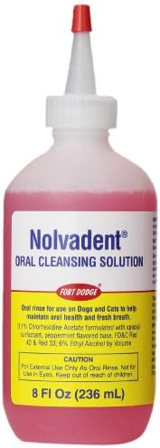 FT DODGE 018PFZ01-8 Oral Cleansing Solution - Nolvadent 8 oz