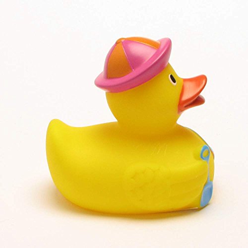 DUCKSHOP | Badeente Sandkasten | Quietscheente | L: 7,5 cm - 3