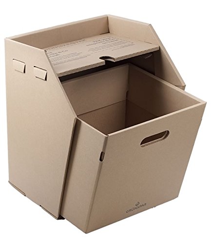 Grünspar PAK – Papierkorb aus Pappe mit Schmierblattablage - 5