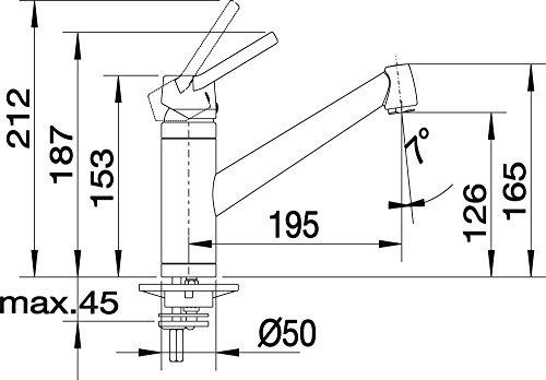 Blanco ACTIS Küchenarmatur, Silgranit-Look, anthrazit, Hochdruck, 1 Stück, 512911 - 4