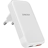 ZINOOY - 35W USB C Wall Charger, Ultrathin Wall Adapter for iPhone 11/12/13, iPhone 15 Pro/MAX and Samsung Galaxy Models, PD