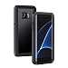 Produktbild Lanhiem für Samsung Galaxy S7 Edge wasserdichte Hülle, [IP68 Zetrifiziert Wasserdicht] Handy Hülle mit Eingebautem Displayschutz, Stoßfest Staubdicht Schneefest Outdoor Schutzhülle - Schwarz