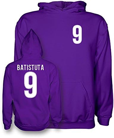 Batistuta 9 Fiorentina Style Hoodie 15/16 (Purple/White) - XXL