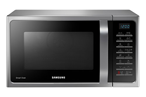Samsung MC28H5015AS/EG Mikrowelle / 900 W / 28 L Garraum / 15 Vitalprogramme / Joghurt- / Hefeteig-Programme / Keramik-Emaille-Innenraum / Eco Modus / silber