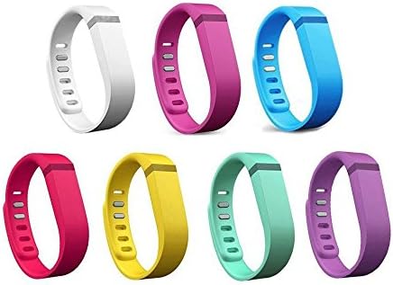 mtsugar 3pcs Replacement Bands with Metal Clasps for Fitbit Flex, Set of 3 with 9 Piece Silicon Fastener Ring