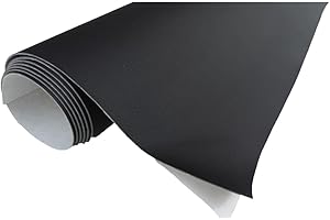 TAPHICEROS Leder Reparatur Set, Schwarz 40 cm x 200 cm, Meterware Kunstleder Selbstklebend Lederreparatur Lederflicken Set Hochwertiges Lederflickenset für Autositz Sofa Möbel Bürostuhl