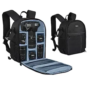 Yesker Camera Backpack Professional DSLR/SLR Camera Bag Waterproof Shockproof, Camera Case Compatible for Sony Canon Nikon Camera and Lens Tripod Accessories for Photographer?