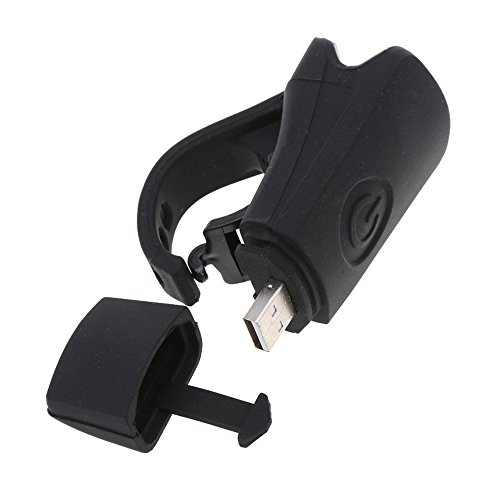 Fahrrad vorderes Licht – TOOGOO(R) Fahrrad Vorderes Licht Scheinwerfer Wasserdichte Montage USB 8.5 * 4 cm Schwarz - 2