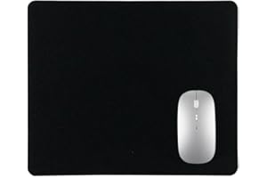 ‎WEDDHUIS WeddHuis Gaming Maus pad mit rutschfeste Gummiunterseite, wasserdichte Ultraglatte Waschbar Mouse Pad für Kabellose Maus Laptop PC Büro Zuhause Arbeiten Spiele (22x18CM) (Schwarz)
