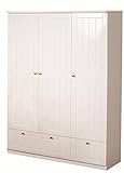 roba 1633587 Kleiderschrank 'Dreamworld 3', 3-türig, weiß