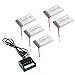 Produktbild XCSOURCE® 5stck 3.7V 1200mAh 25C Lipo Batterie + 5 in 1 Batterie Ladegerät Für Syma X5S X5SW X5SC Quadcopter BC636