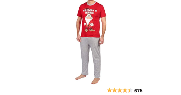 Disney Pigiama per Uomo Brontolone Grumpy : Amazon.it: Abbigliamento
