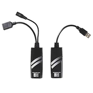REC Trade USB 2.0 Over Ethernet Network Extender to RJ45/Cat5e/Cat 6 Extender Repeater Driver Free CAT5e USB Line Single Port Extender 50M for Laptop, PC etc.