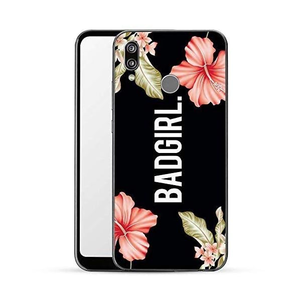 Finoo Hülle für Huawei P20 Lite - Handyhülle mit Motiv und Optimalen Schutz Tasche Case Hardcase Cover Schutzhülle - Badgirl