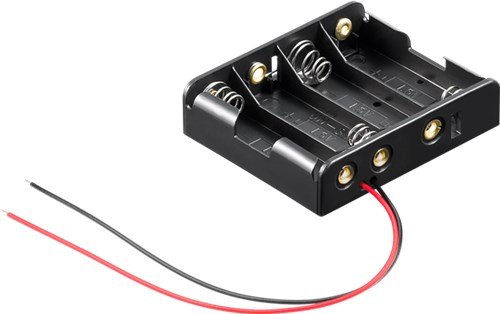Preisvergleich Produktbild Goobay 4X AA (Mignon) Batteriehalter