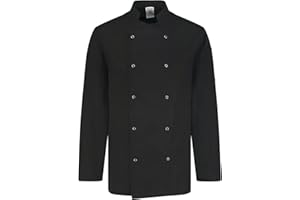 PALLTEX Nozomi LS Veste De Cuisine Unisexe pour Homme et Femme | Vêtement De Chef Professionnel | Uniforme À Manches Longues