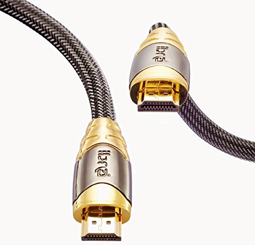 HDMI Kabel 2.0 / 1.4a (Neuster Standard) Ultra HD 4K 3D PS4 Full HD 1080p 2160p ARC Highspeed mit Ethernet – 7.5m IBRA LUXURY GOLD - 3