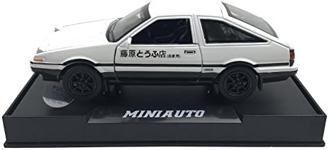 Initial D 1:28 Scale Trueno AE86 TOYOTA Sprinter Alloy Diecast Model Pop-up Headlights (White)