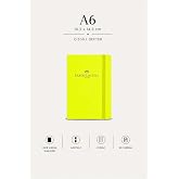 Faber Not Defteri K&uuml;&ccedil;&uuml;k Boy, &Ccedil;izgili, 80 Yaprak, Suni Deri (Sarı)