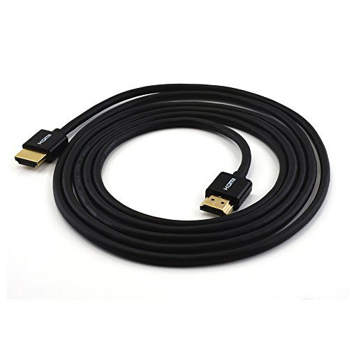 HDMI Kabel 1M – Ultraflexibel schwarz – HDMI 2.0 (a/b) kompatibel – 4K : Ultra HD 2160p / Full HD 1080p / HDR / 3D / Ethernet / Audio Return Channel (ARC) – Flexibel und Mehrfach Schirmung. - 5