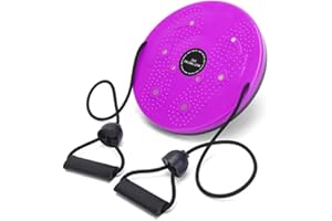 Urijk Twist Waist Disc Balance Board with Drawstring 25cm Waist Twisting Board,Body Shaping Waist Twisting Disc,Fitness Turntable for Home Workout,Ab Twister Boards for Aerobic Exercise-Twist Board