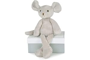 Histoire d'Ours - Peluche Souris - Sweety Souris ‎- Gris - 22 cm - Longues Jambes Douces Faciles à Attraper - Idée Cadeau Naisance Fille ou Garçon - Boite Cadeau - Garantie Doudou Perdu - HO2147