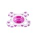 Difrax Dental Pacifier (Newborn, Pink Hearts)