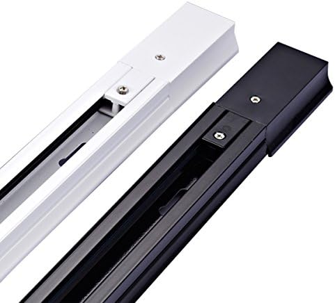 Track Lighting Rails Rail H type Black 3 Feet Single Circuit Halo compatible Black