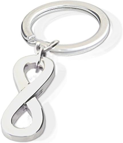 Portachiavi in argento con Simbolo infinito. Door clè Infinity Silver