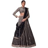 Omkar Tex's Faux georgette bridal lehenga choli with dupatta set for women