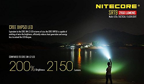 Nitecore SRT9 – 2150 Lumen, rot, blau, grün und UV-Licht - 2