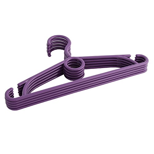 Preisvergleich Produktbild Kinder Kleiderbügel Kunststoff 50 Stück Kinderkleiderbügel Lila NEU
