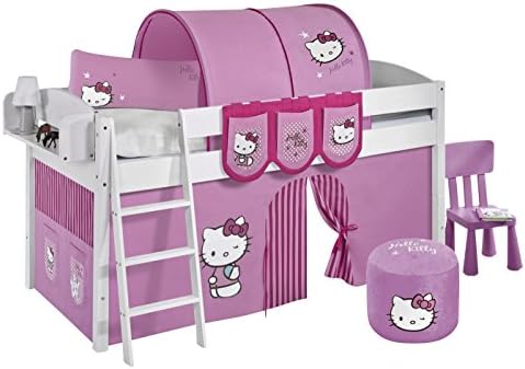 Lilokids Children's Bed, Wood, Hello Kittty Pink, Single