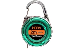 KSVS Mini llavero cinta métrica de acero de 2m cinta métrica delicada pequeña regla de acero multipropósito cinta métrica de acero regla de regalo (Verde)