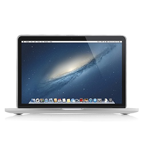 JAMMYLIZARD | Shell Cover für [ MacBook Pro 13.3″ mit Retina A1502 / A1425 ] Zweiteilige Gummierte Hülle, KLAR / MILCHIG Matt - 2