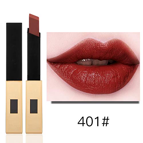 LIGGZ 10 Colores, Sexy Gold Velvet Matte Pintalabios para Mujer Hidratante Hidratante a Prueba de Agua de Larga duración