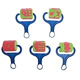 MagiDeal 5pcs Schwamm Farbroller Farbrolle Malerwalze Malerrollen Haus Menschen Sortierte Muster