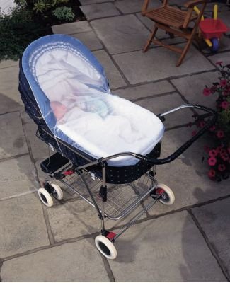 Clippasafe Pram Insect Net One Unit White