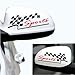 isee360 Sports Auto Rear View Mirror Windows, Sides, Hood, Bumper Car Sticker (Pair)) RS.75.00