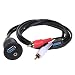 Produktbild ForceSthrength 1m Auto Armaturenbrett Unterputz USB 3.0 3.5mm AUX Cinch Verlängerungskabel
