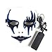 Produktbild FENGMM Halloween Horror Glowing Mask, Maskerade Trolling Tanz Requisiten Party LED Leuchtstoffmaske für Rollenspiele Halloween Festival Party Beleuchtung,A