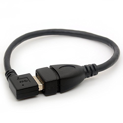 USB 3.0 Verlängerungskabel unten Winkel 90 Grad Adapter Typ A Stecker für weibliche Hochgeschwindigkeitsverbindung, Super schnelle 5Gbps Datenübertragung Sync Ladegerät Leitung (DOWN) (RIGHT) - 5
