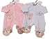 BNWT Tiny Baby Premature Preemie Baby Lets snuggle up velour sleepsuit Clothes (5-8lb, blue)